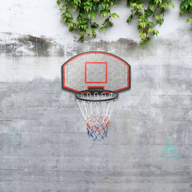 vidaXL Basketbalbord 71x45x2 cm polyetheen zwart