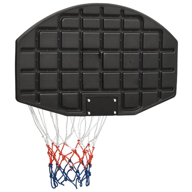 vidaXL Basketbalbord 71x45x2 cm polyetheen zwart