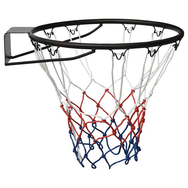 vidaXL Basketbalring 45 cm staal zwart