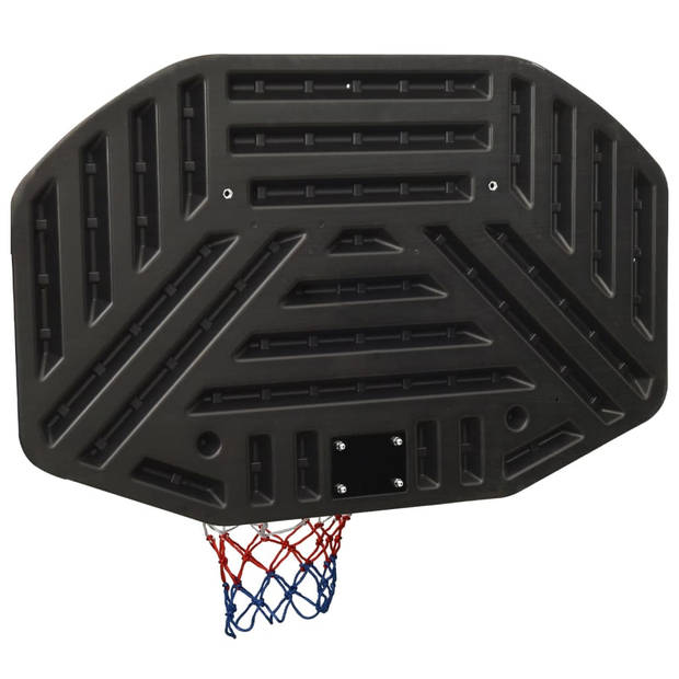 vidaXL Basketbalbord 109x71x3 cm polyetheen zwart