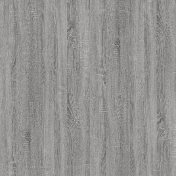 The Living Store Salontafel Grey Sonoma Eiken - Bijzettafel 80x50x45 cm
