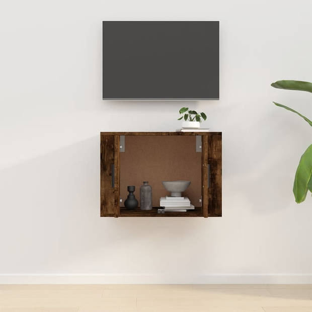 vidaXL Tv-wandmeubel 57x34,5x40 cm gerookt eikenkleurig