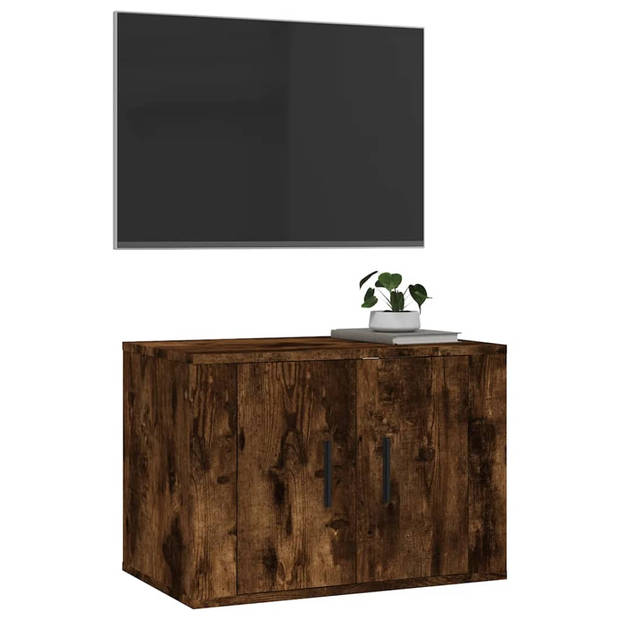 vidaXL Tv-wandmeubel 57x34,5x40 cm gerookt eikenkleurig