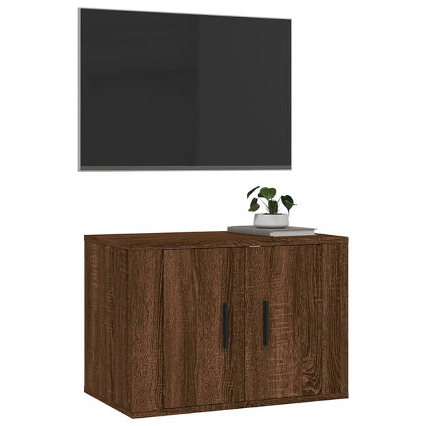 vidaXL Tv-wandmeubel 57x34,5x40 cm bruin eikenkleur