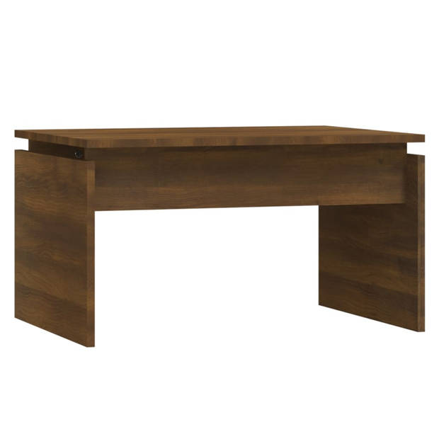 vidaXL Salontafel 68x50x38 cm bewerkt hout bruin eikenkleur