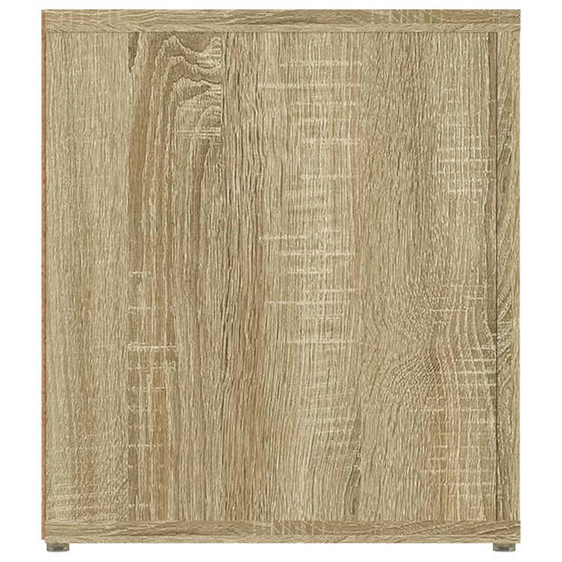 vidaXL Tv-meubel 80x31,5x36 cm bewerkt hout sonoma eikenkleurig