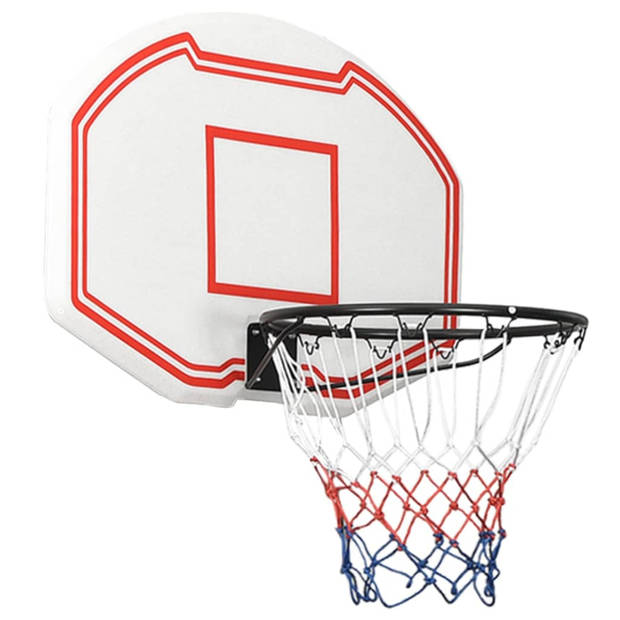 vidaXL Basketbalbord 90x60x2 cm polyetheen wit