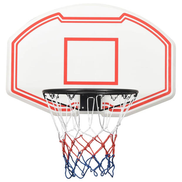 vidaXL Basketbalbord 90x60x2 cm polyetheen wit