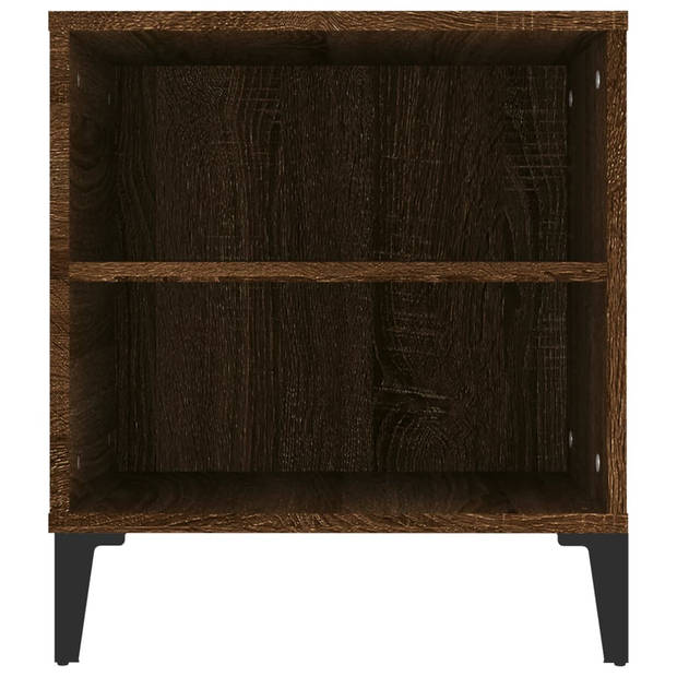 vidaXL Tv-meubel 102x44,5x50 cm bewerkt hout bruin eikenkleur