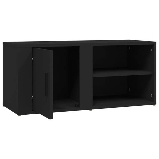 vidaXL Tv-meubels 2 st 80x31,5x36 cm bewerkt hout zwart