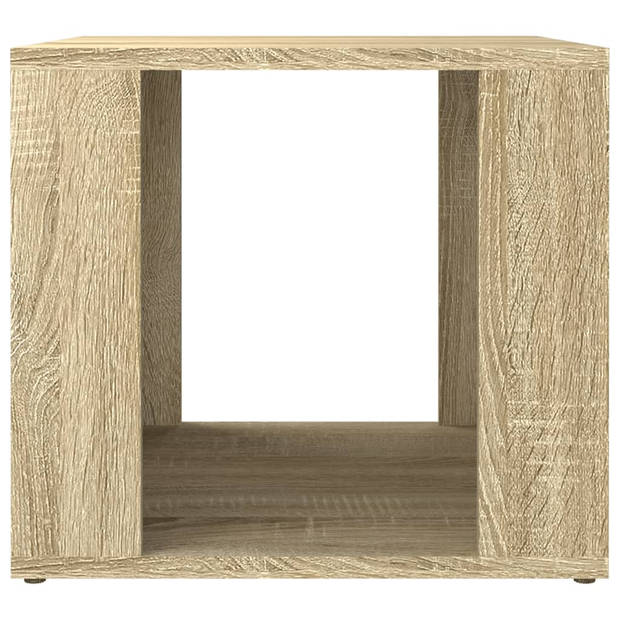 vidaXL Nachtkastje 41x40x36 cm bewerkt hout sonoma eikenkleurig