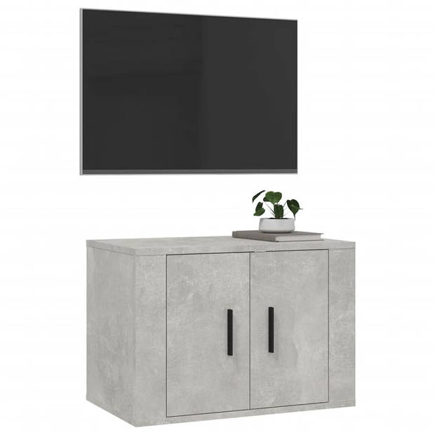 vidaXL Tv-wandmeubel 57x34,5x40 cm betongrijs