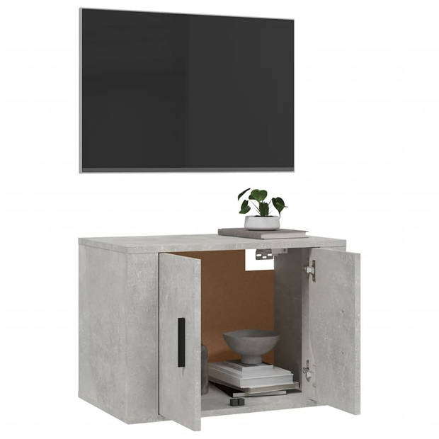 vidaXL Tv-wandmeubel 57x34,5x40 cm betongrijs