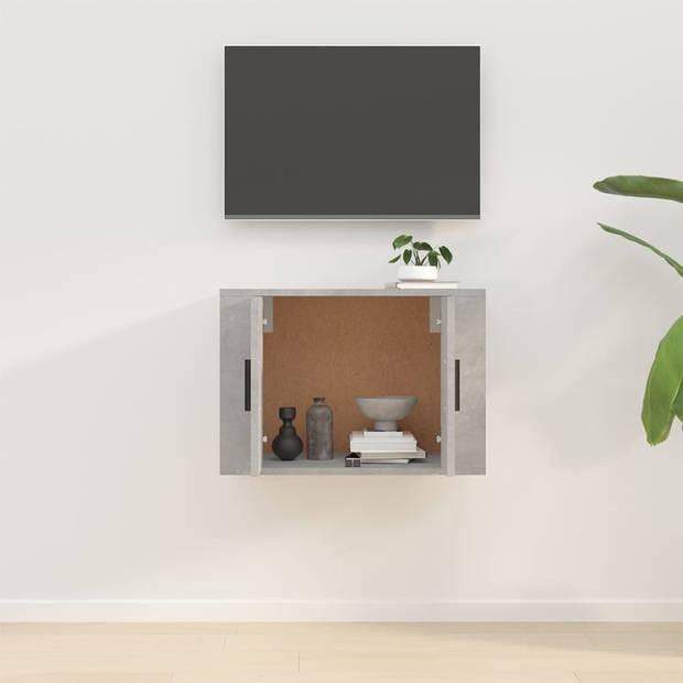 vidaXL Tv-wandmeubel 57x34,5x40 cm betongrijs