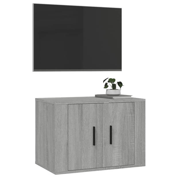 vidaXL Tv-wandmeubel 57x34,5x40 cm grijs sonoma eikenkleurig