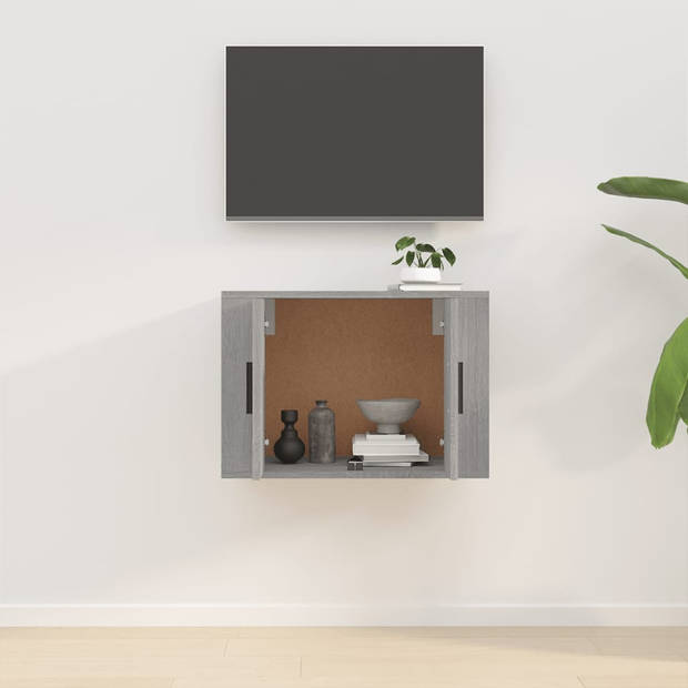 vidaXL Tv-wandmeubel 57x34,5x40 cm grijs sonoma eikenkleurig