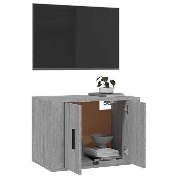 vidaXL Tv-wandmeubel 57x34,5x40 cm grijs sonoma eikenkleurig