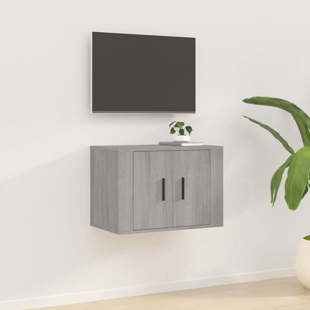 vidaXL Tv-wandmeubel 57x34,5x40 cm grijs sonoma eikenkleurig