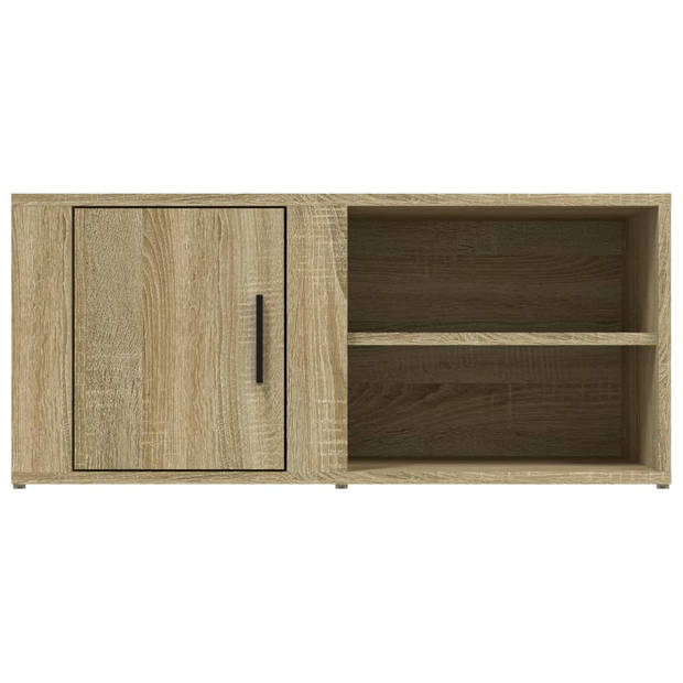 vidaXL Tv-meubel 80x31,5x36 cm bewerkt hout sonoma eikenkleurig