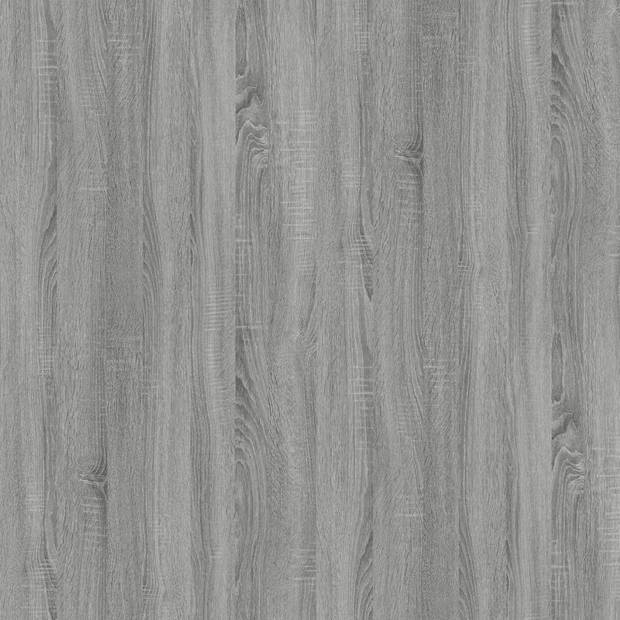 vidaXL Bijzettafels 2 st 40x40x35 cm bewerkt hout grijs sonoma eiken