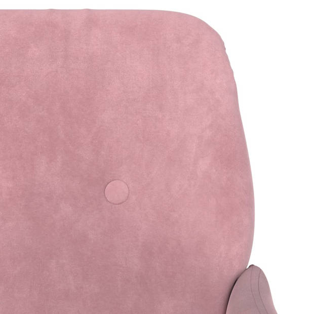 vidaXL Fauteuil 62x79x79 cm fluweel roze