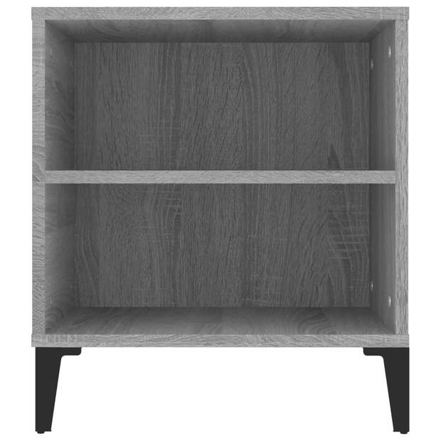 vidaXL Tv-meubel 102x44,5x50 cm bewerkt hout grijs sonoma eikenkleurig