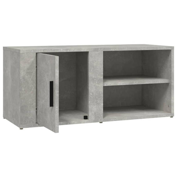 vidaXL Tv-meubels 2 st 80x31,5x36 cm bewerkt hout betongrijs