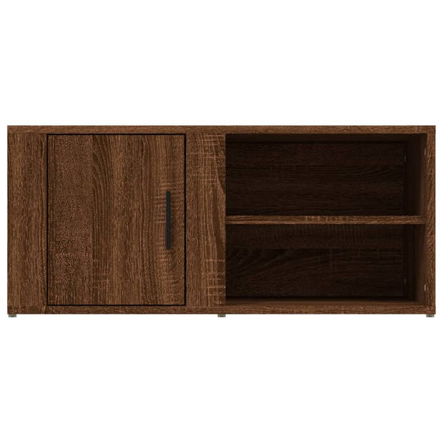 vidaXL Tv-meubels 2 st 80x31,5x36 cm bewerkt hout bruin eikenkleur