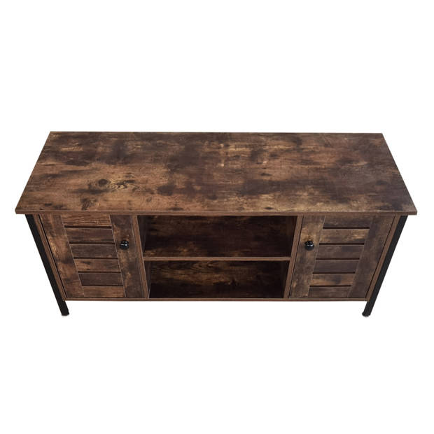 Tv meubel kast Stoer - dressoir industrieel - 110 cm breed