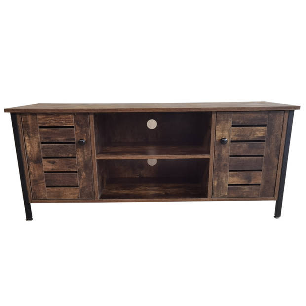 Tv meubel kast Stoer - dressoir industrieel - 110 cm breed