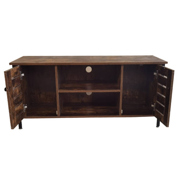 Tv meubel kast Stoer - dressoir industrieel - 110 cm breed