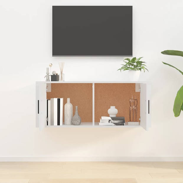 vidaXL Tv-wandmeubel 100x34,5x40 cm wit