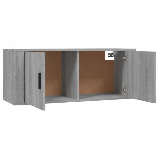 vidaXL Tv-wandmeubel 100x34,5x40 cm grijs sonoma eikenkleurig