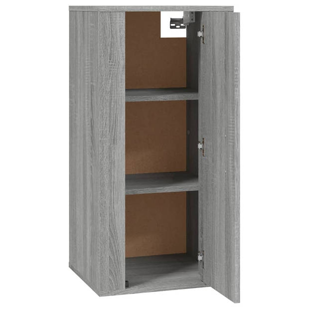 vidaXL Tv-wandmeubel 40x34,5x80 cm grijs sonoma eikenkleurig