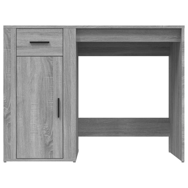 The Living Store bureau - 100 x 49 x 75 cm - grijs sonoma eiken