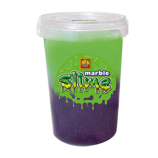 Marble slime - Paars en groen 200gr