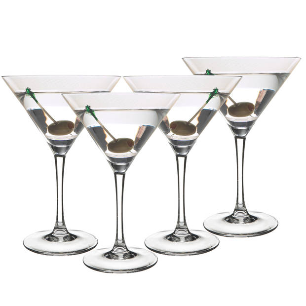 OTIX Martini Glazen - Transparant - 4 Stuks - 300 ml - Cocktail Set