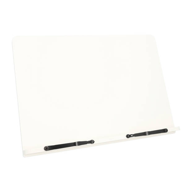 QUVIO Kookboekstandaard / Boekenstandaard / Tabletstandaard - 39 x 28 cm - Wit
