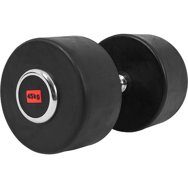 Gorilla Sports Dumbell - Vaste Halter - Gietijzer met Rubber coating - 45 kg