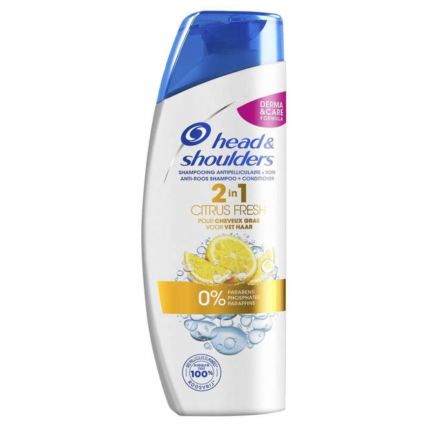 Head & Shoulders Citrus Fresh 2-in-1 Anti-roos - Voordeelverpakking 6x270ml - Shampoo en Conditioner
