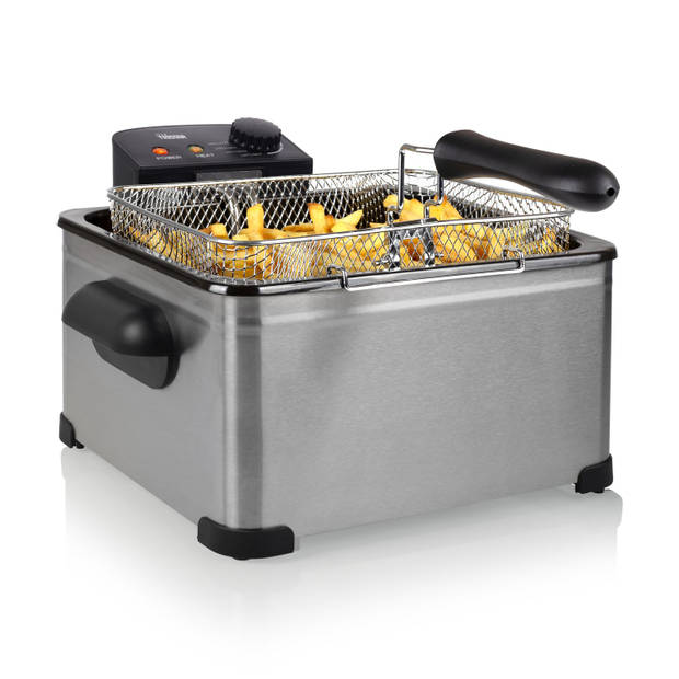 Tristar Friteuse FR-6949 - Frituurpan 5 liter - Multifunctioneel - 1 grote en 2 kleine friteusemanden