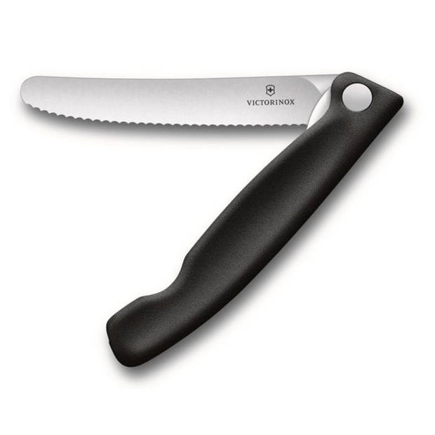 Victorinox Swiss Classic tomatenmes inklapbaar - 11cm - kartel - zwart