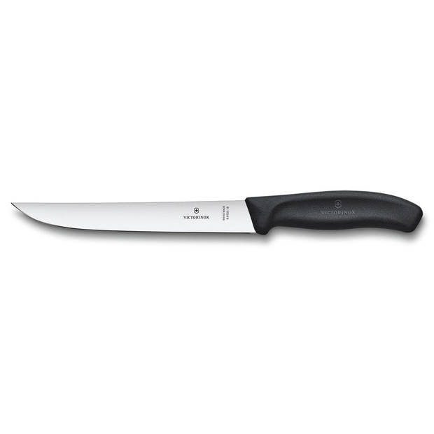 Victorinox Swiss Classic vleesmes - 18cm - RVS/fibrox - zwart