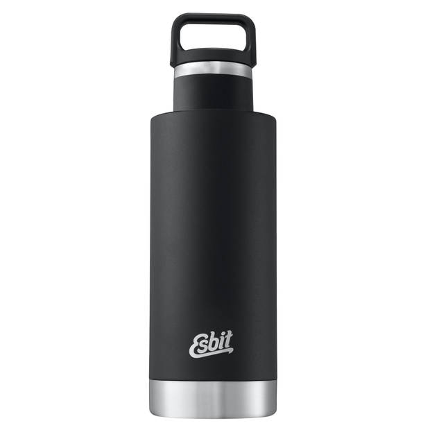 Esbit Sculptor Thermosfles - 750ml - Mat Zwart - Lusdop - Lekvrij