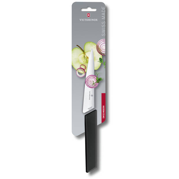 Victorinox Swiss Modern Koksmes - 15cm - RVS/PP Kunststof - Zwart