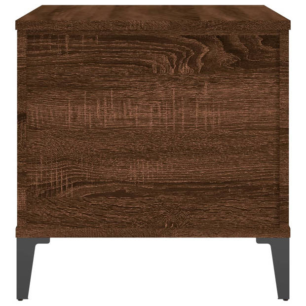 vidaXL Salontafel 60x44,5x45 cm bewerkt hout bruin eikenkleur