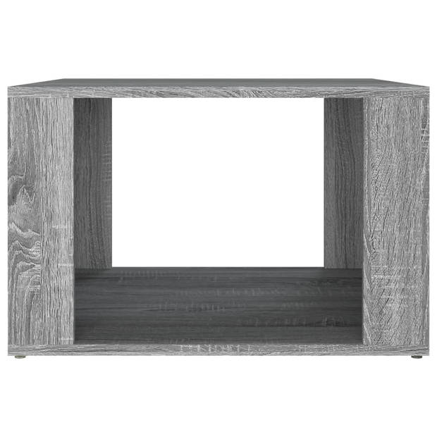 vidaXL Nachtkastje 57x55x36 cm bewerkt hout grijs sonoma eikenkleurig