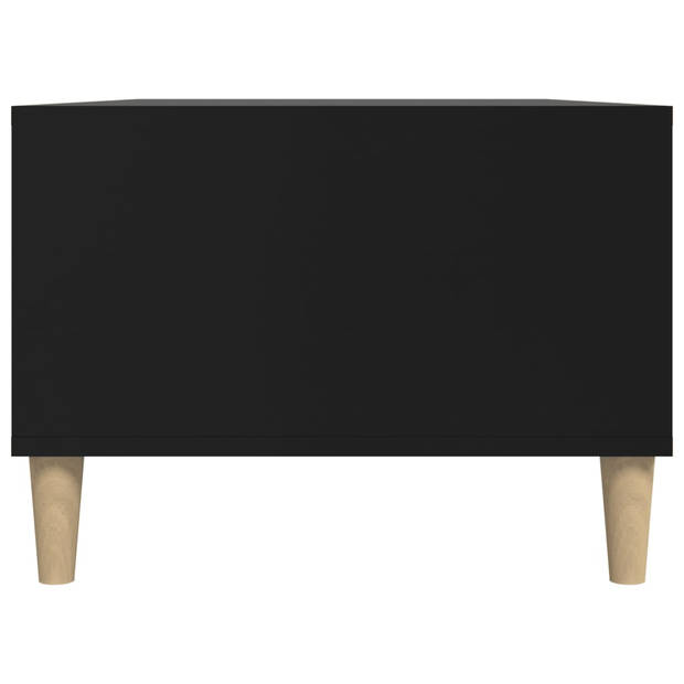 vidaXL Salontafel 90x50x36,5 cm bewerkt hout zwart
