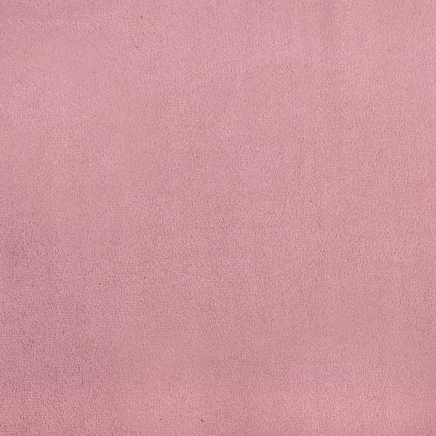 The Living Store Eetkamerstoelen - fluweel - roze - 42 x 57.5 x 95 cm - stevig frame