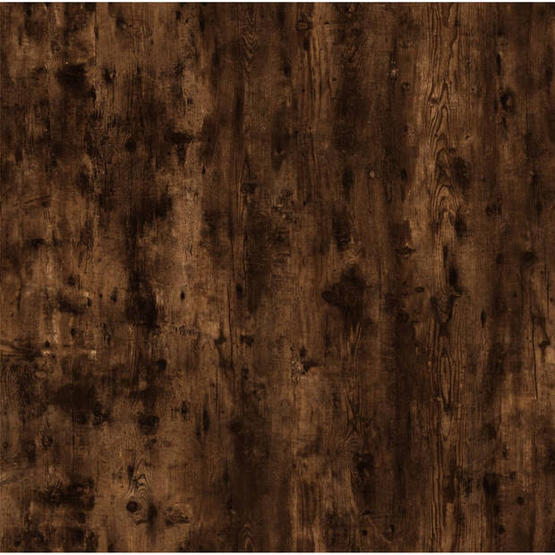 vidaXL Bijzettafel 50x46x35 cm bewerkt hout gerookt eikenkleurig